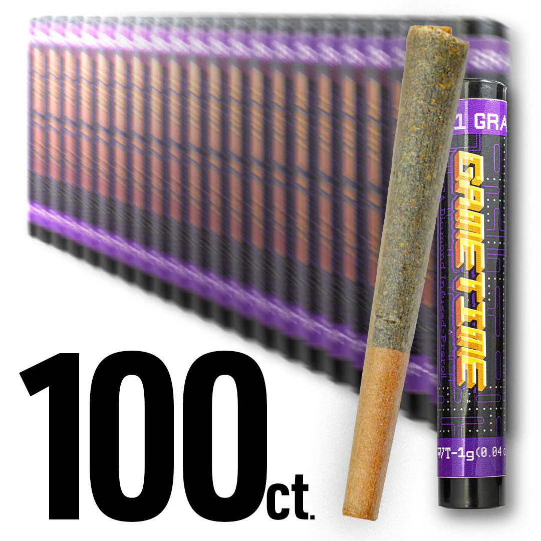 100 PACK Game Time INDICA - THCa Diamonds Infused Pre-Rolls