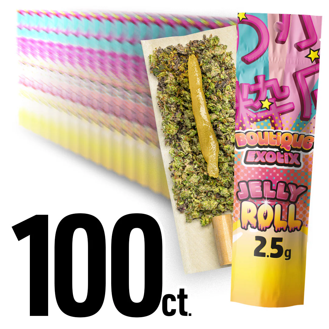 100 PACK - Jelly Roll 2.5g Pre-Roll Bulk
